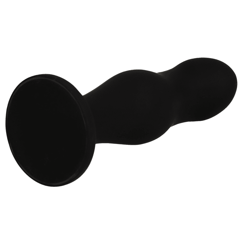 Black&Silver Sean Plug anal en silicone - Noir, photo 4