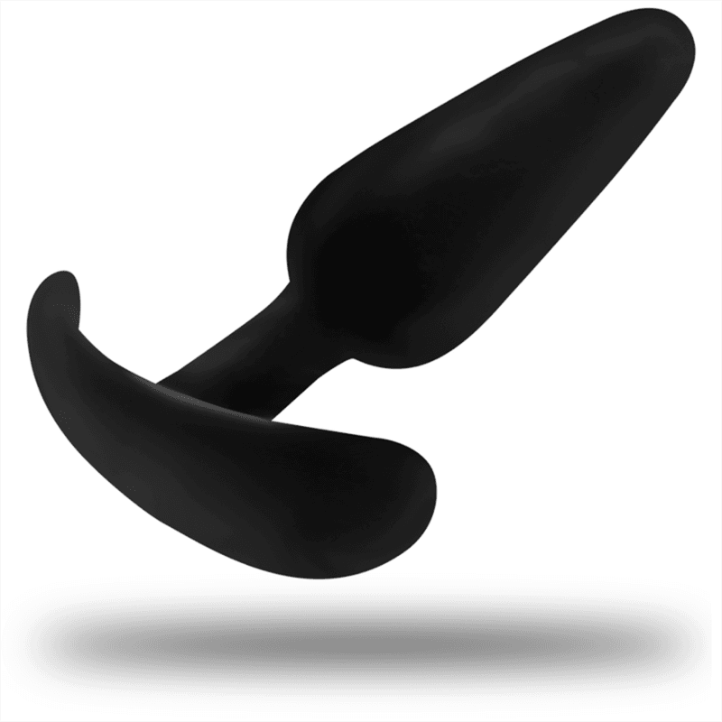 Black & Silver Plug anal en silicone Kael avec poignée taille M - Noir, photo 2