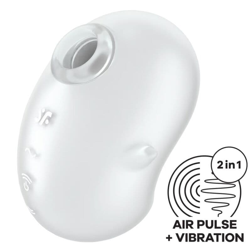Satisfyer Cutie Ghost stimulateur à ondes de pression et vibrations blanc, photo 2