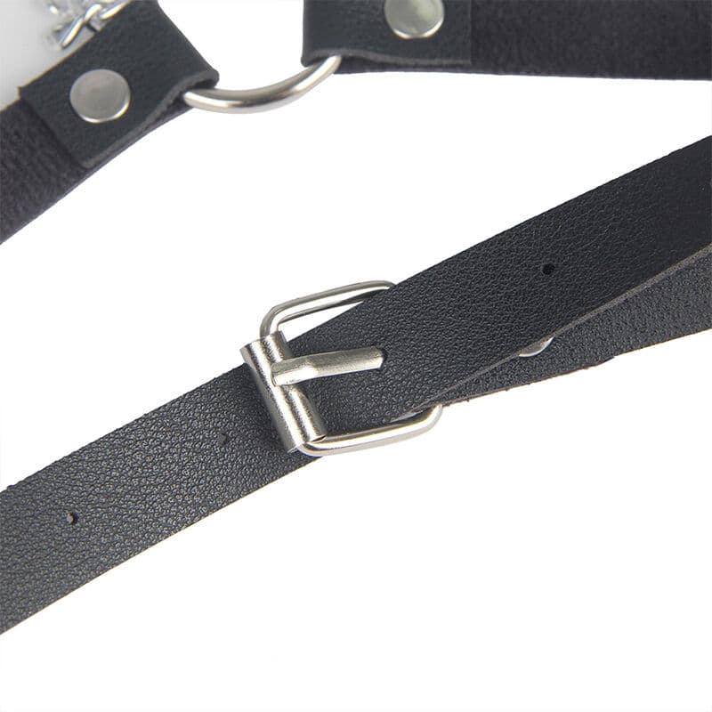 SUBBLIME - HARNAIS CEINTURE CUIR NOIR TAILLE UNIQUE, photo 7