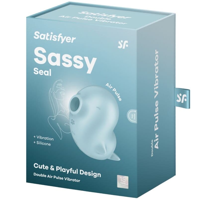 SATISFYER - SASSY SEAL STIMULATEUR ET VIBRATEUR BLEU, photo 6