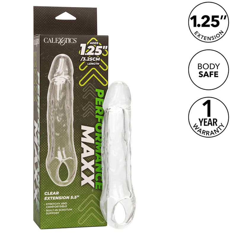 CalExotics Extension de pénis Performance Maxx 5,5 pouces Transparente, photo 2