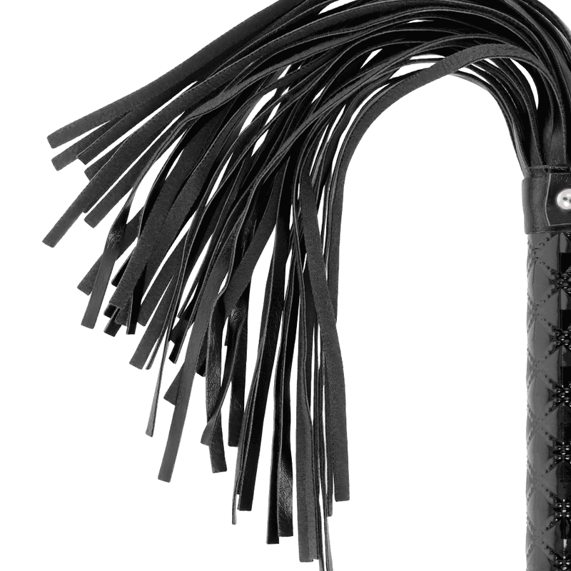 Begme Black Edition Flogger en cuir végan - Noir