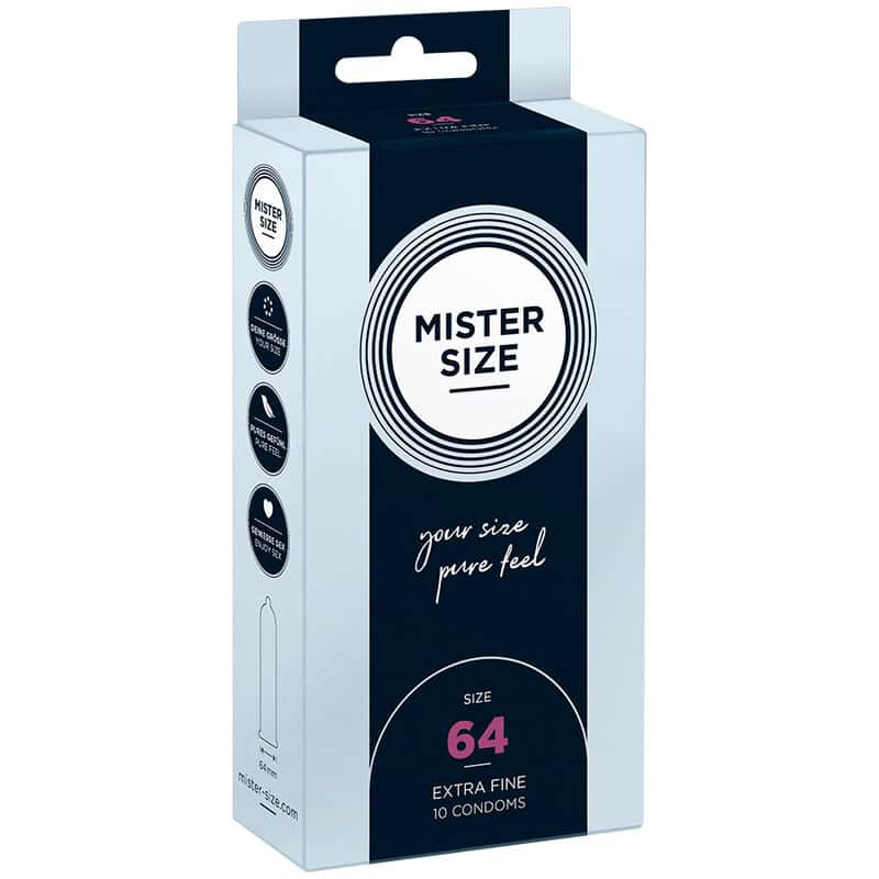 Mister Size Préservatifs taille XXL 64 mm - 10 unités