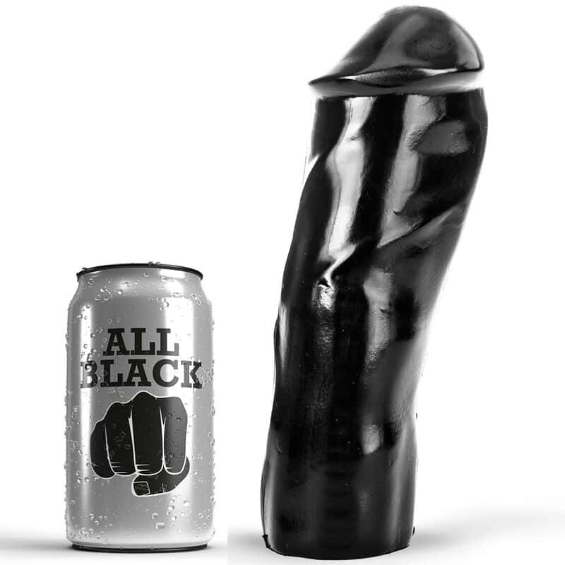 All Black - Gode réaliste 20 cm - Noir