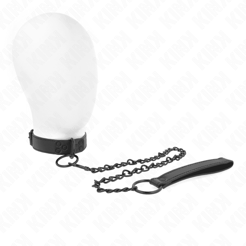 KINK Collier réglable et laisse foncée 65 cm