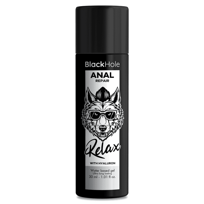 Black Hole Gel Réparation Anale Relax à Base d'Eau avec Hyaluron 30 ml