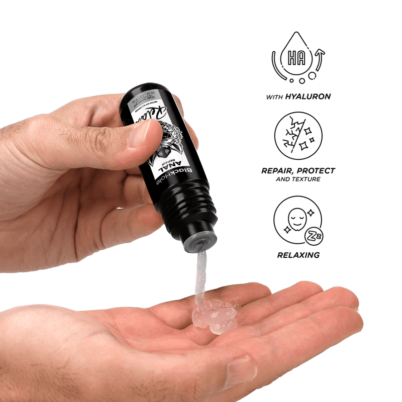 Black Hole Gel Réparation Anale Relax à Base d'Eau avec Hyaluron 30 ml, photo 3