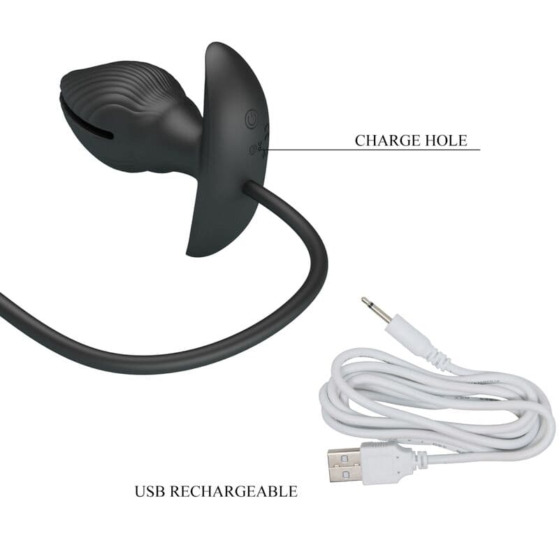 Pretty Love Manson - Plug anal gonflable et vibrant rechargeable, photo 6
