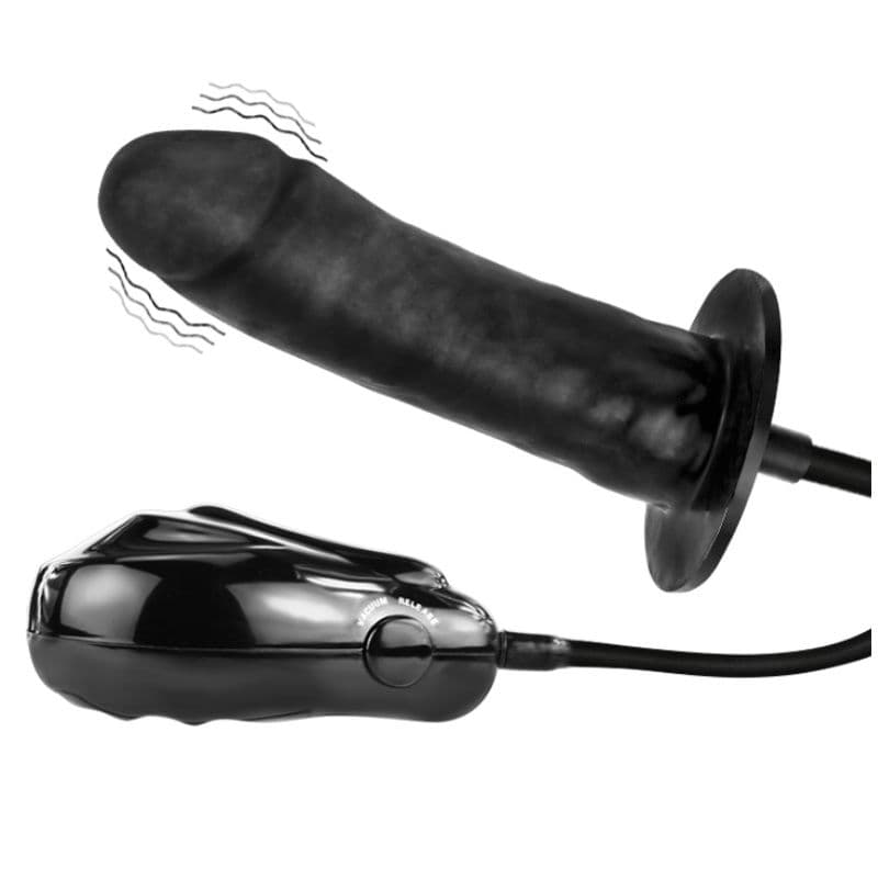 Baile gode gonflable avec vibration Bigger Joy 16 cm - Noir, photo 5