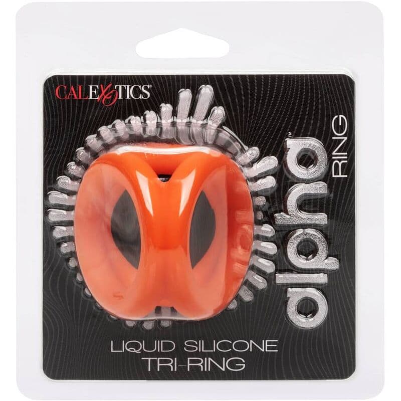 CalExotics Alpha Tri-Anneau en silicone liquide - Orange, photo 2