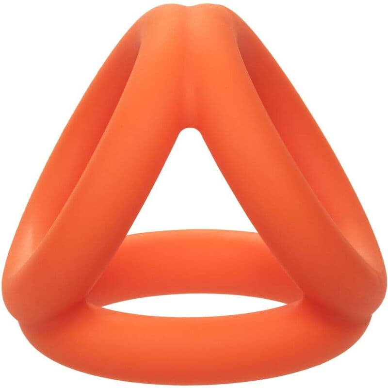 CalExotics Alpha Tri-Anneau en silicone liquide - Orange, photo 7