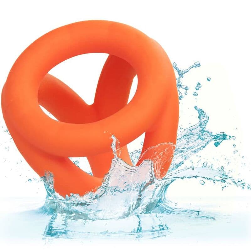 CalExotics Alpha Tri-Anneau en silicone liquide - Orange, photo 10