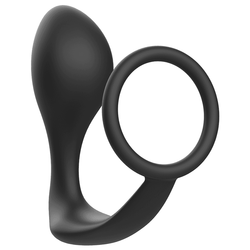 Addicted Toys - Plug anal avec anneau en silicone noir, photo 3