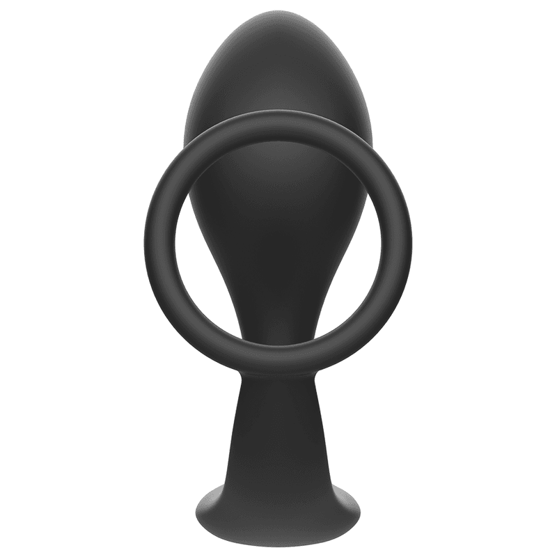 Addicted Toys - Plug anal avec anneau en silicone noir, photo 4