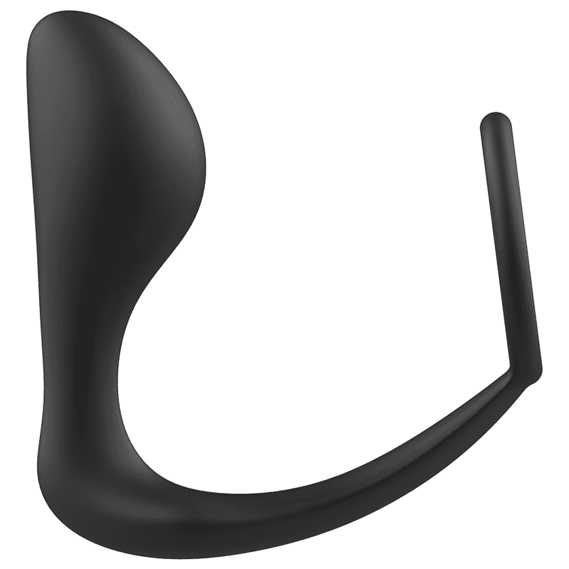 Addicted Toys - Plug anal avec anneau en silicone noir, photo 5