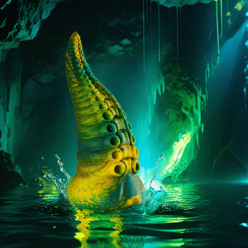 Epic Cetus - Godemiché tentacule vert, petite taille, photo 3