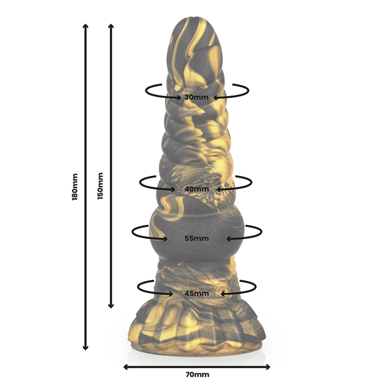 EPIC Furias Dildo Créature Mythologique Grecque - Noir, photo 3