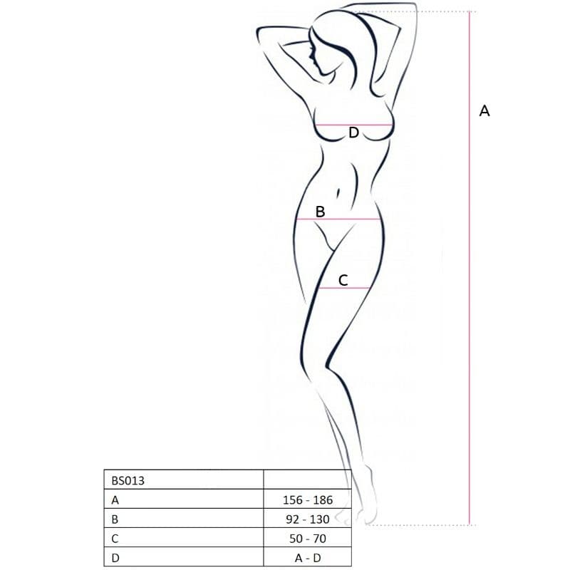 Passion - Bodystocking BS013 Rouge - Taille Unique, photo 2