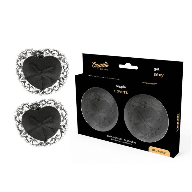 Coquette Chic Desire - Cache-tétons en dentelle noire
