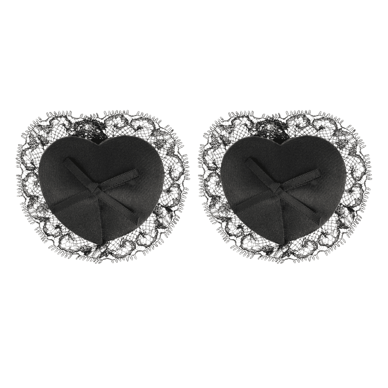 Coquette Chic Desire - Cache-tétons en dentelle noire, photo 3