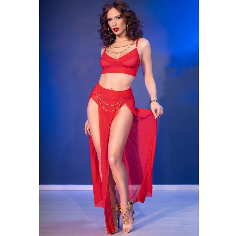 Chilirose CR-4850 Ensemble Rouge et Doré Taille S, photo 7
