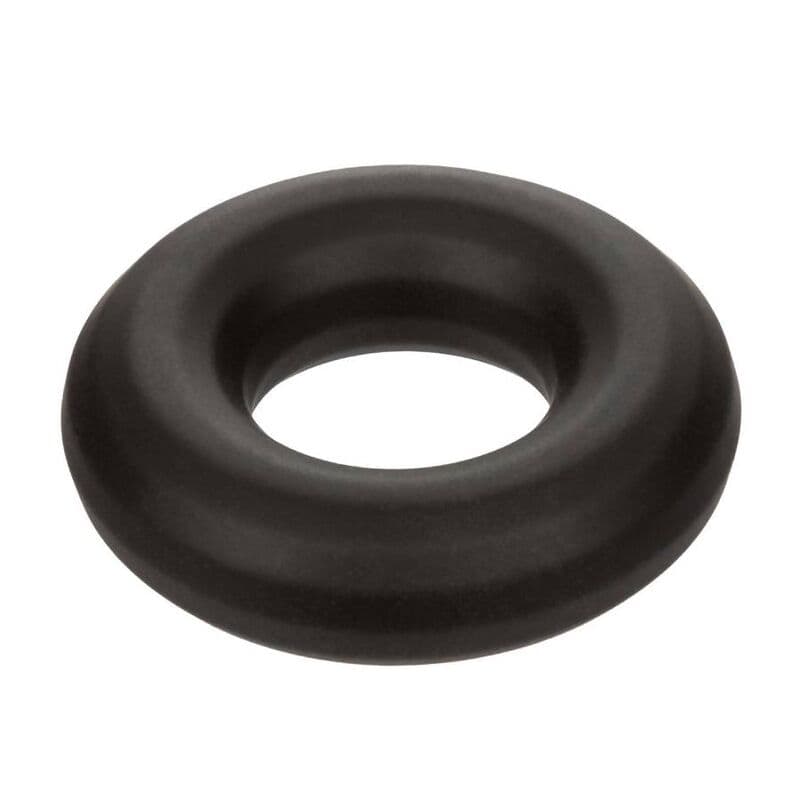 CalExotics Alpha Prolong - Anneau pénien en silicone liquide, taille moyenne, noir, photo 5