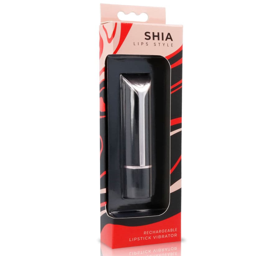Lips Style Shia - Stimulateur format rouge à lèvres Noir et Rouge, photo 2