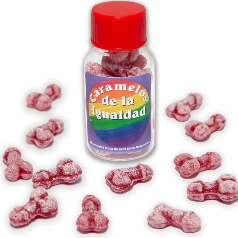 Diablo Picante - 12 Bonbons forme pénis fraise et cerise