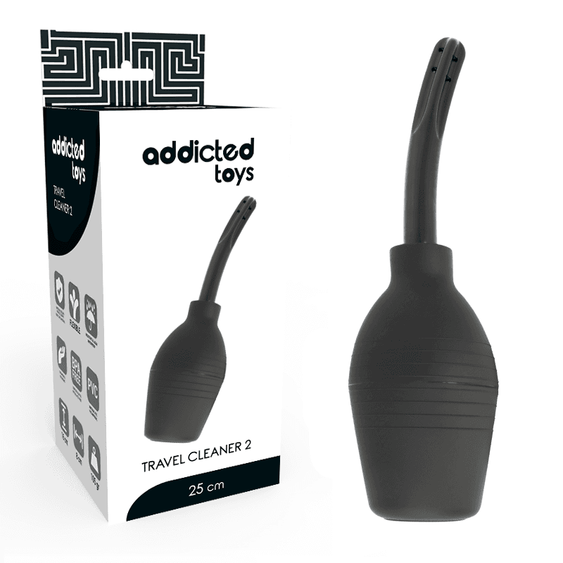 Addicted Toys Squeeze Clean Poire de lavement Noir