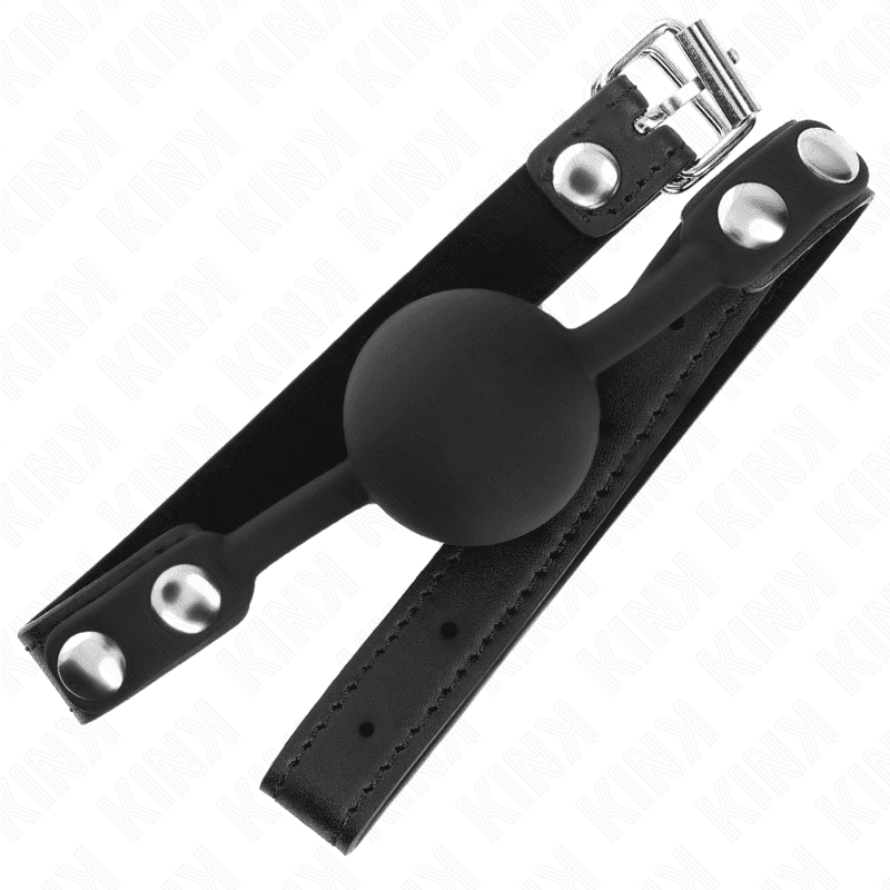 KINK Bâillon boule en silicone 4 cm Modèle 1 Noir, photo 2