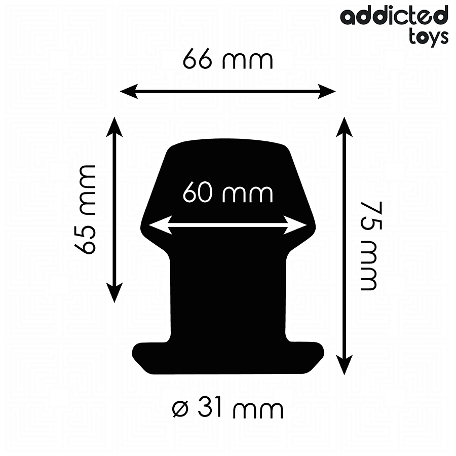 Addicted Toys Plug anal creux extrême en silicone - Taille S, photo 4