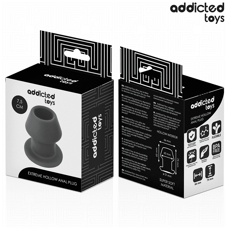 Addicted Toys Plug anal creux extrême en silicone - Taille S, photo 7