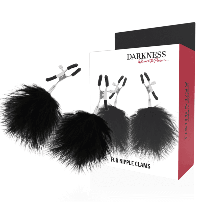 Darkness Pinces à Tétons Pom-Pom 2