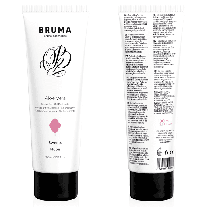 Bruma Gel glissant à l'aloe vera saveur bonbons - 100 ml