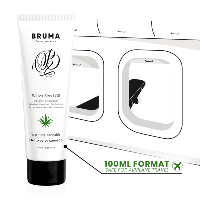 Bruma Gel glissant réchauffant à l'huile de graines de sativa - 100 ml, photo 5