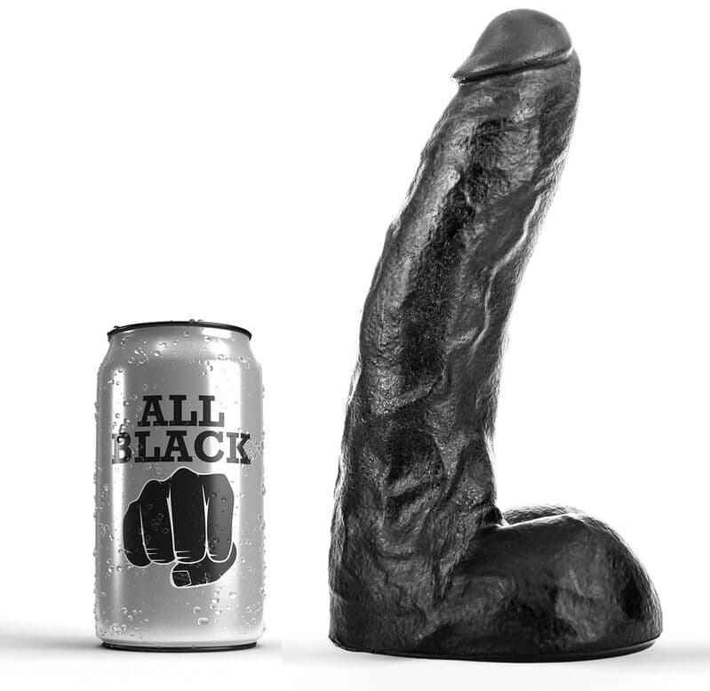 All Black Dong 22 cm Noir
