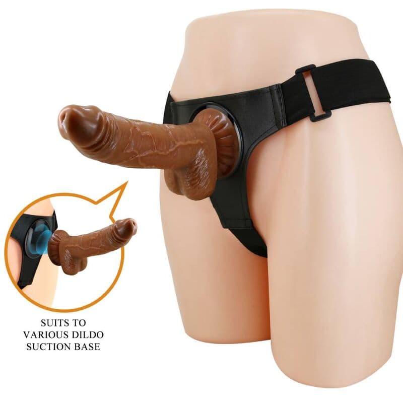 Pretty Love - Slip harnais universel avec gode Micheal 20 cm Noir, photo 2