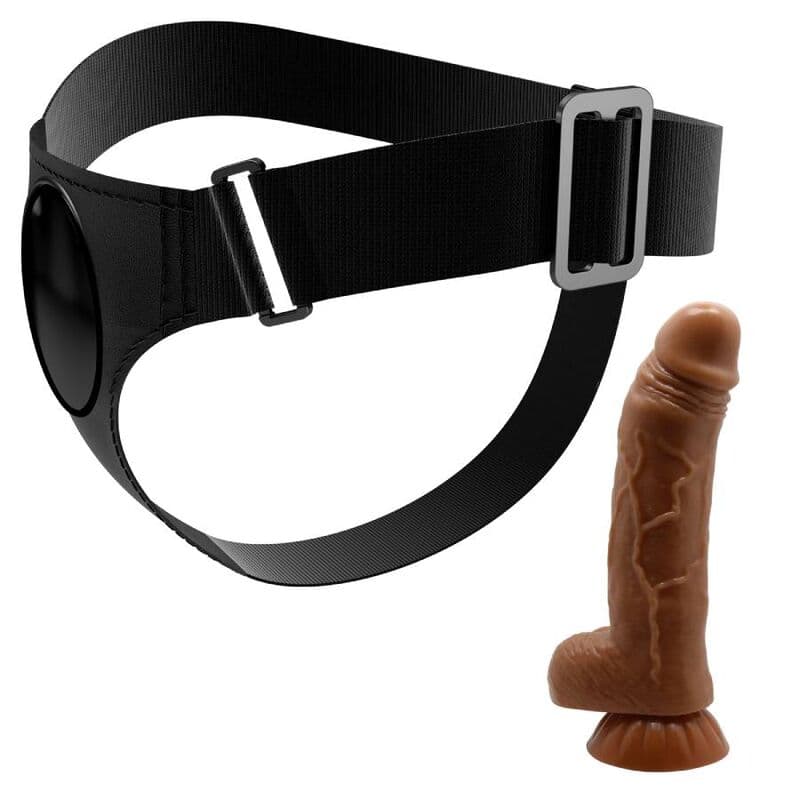 Pretty Love - Slip harnais universel avec gode Micheal 20 cm Noir, photo 5