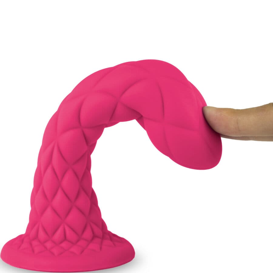 SILEXD - DREAMY DILDO FANTASY SILICONE LIQUIDE THERMOREACTIF FUCHSIA 18,5 CM, photo 4