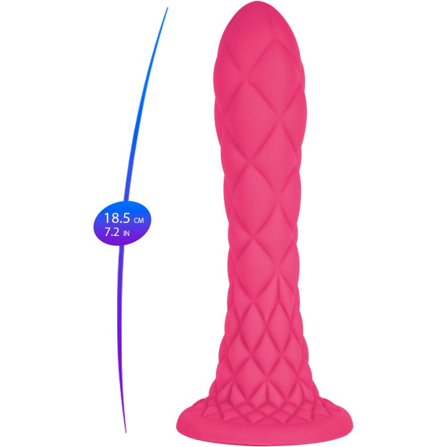 SILEXD - DREAMY DILDO FANTASY SILICONE LIQUIDE THERMOREACTIF FUCHSIA 18,5 CM, photo 6