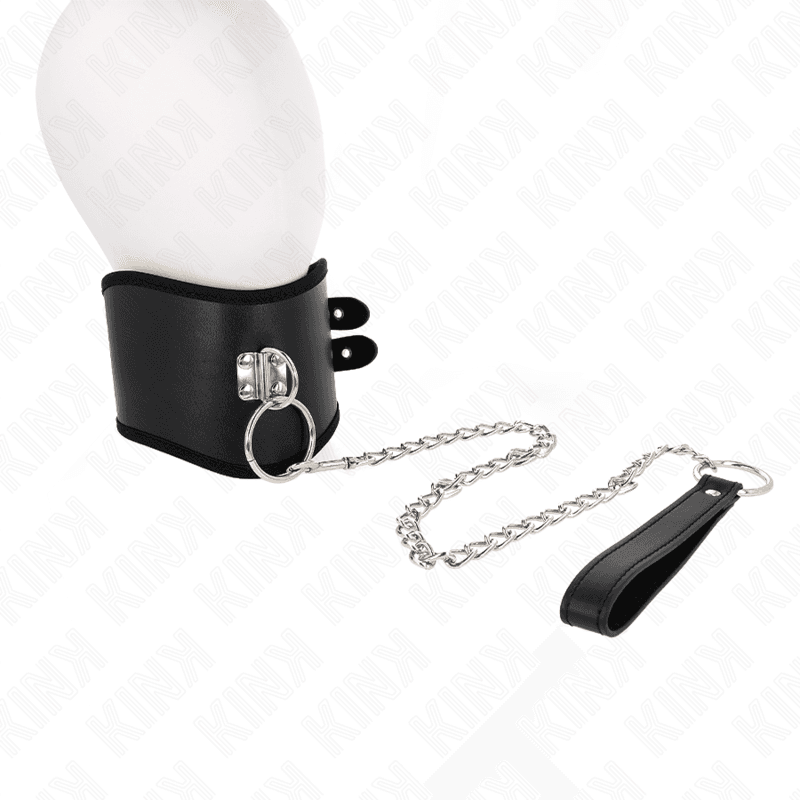 Kink Collier large réglable avec sangle - Noir