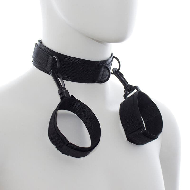Ohmama Fetish - Collier et menottes en nylon, photo 2
