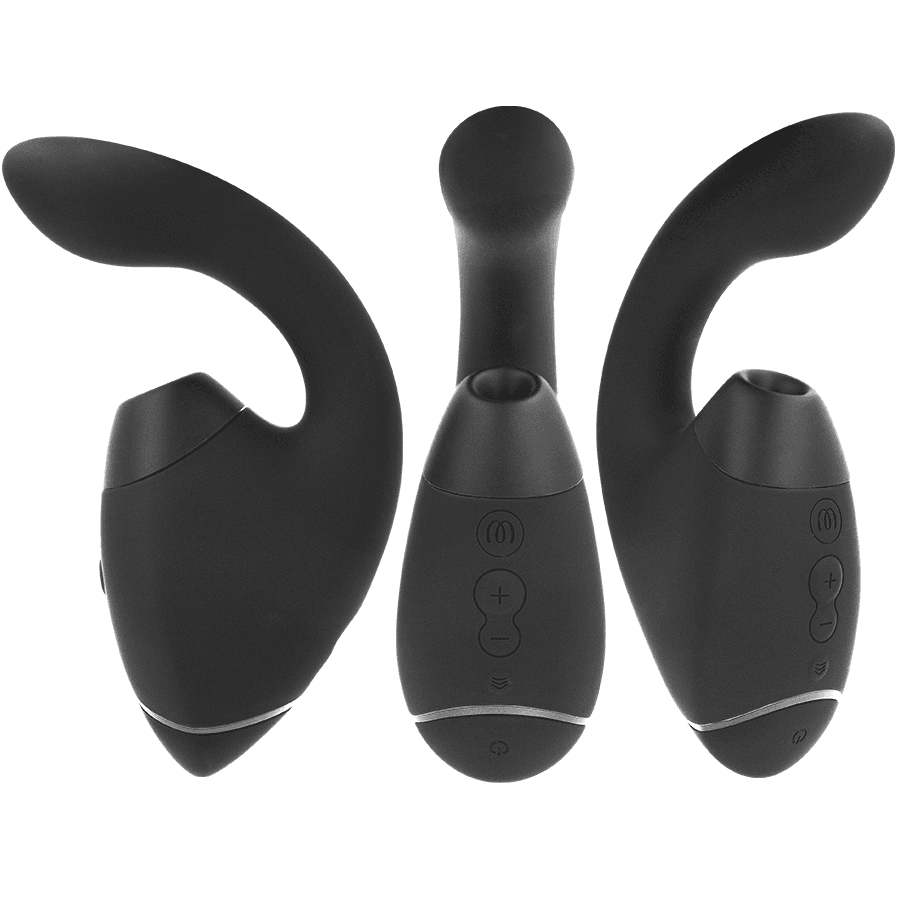 WOMANIZER - DUO NEXT STIMULATEUR CLITORIAL ET DE POINT G DOUBLE NOIR, photo 2