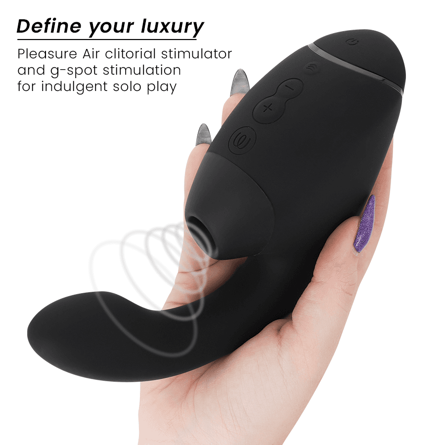 WOMANIZER - DUO NEXT STIMULATEUR CLITORIAL ET DE POINT G DOUBLE NOIR, photo 3