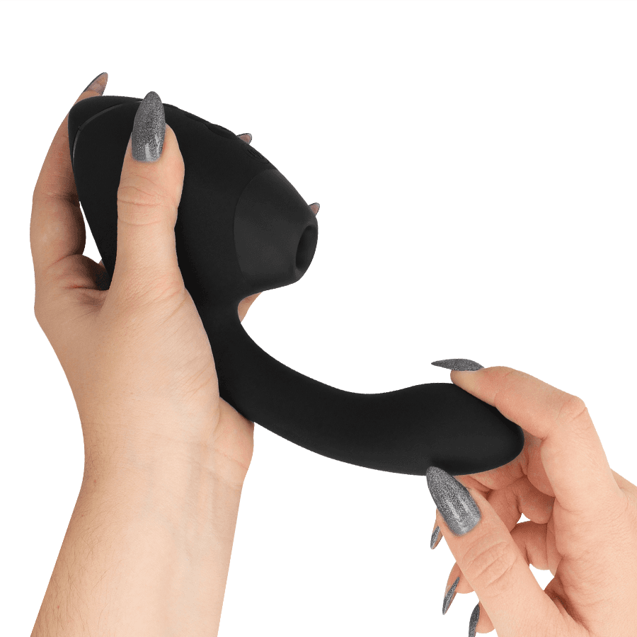 WOMANIZER - DUO NEXT STIMULATEUR CLITORIAL ET DE POINT G DOUBLE NOIR, photo 4