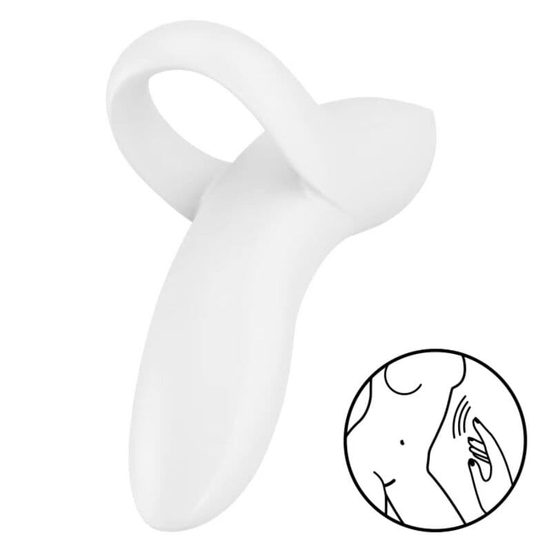 Satisfyer Bold Lover Blanc - Vibrateur de doigt