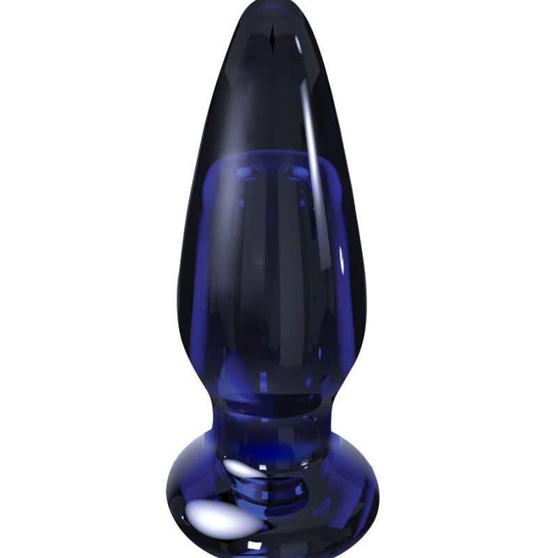 ToyJoy The Shining - Plug vibrant en verre borosilicate bleu, photo 3