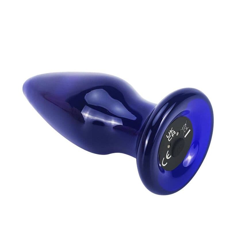 ToyJoy The Shining - Plug vibrant en verre borosilicate bleu, photo 8